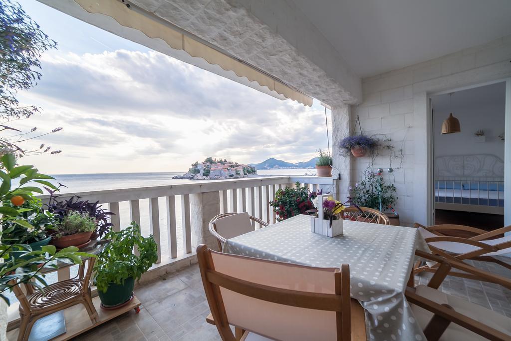 Beachfront First Line View Sveti Stefan Exterior foto
