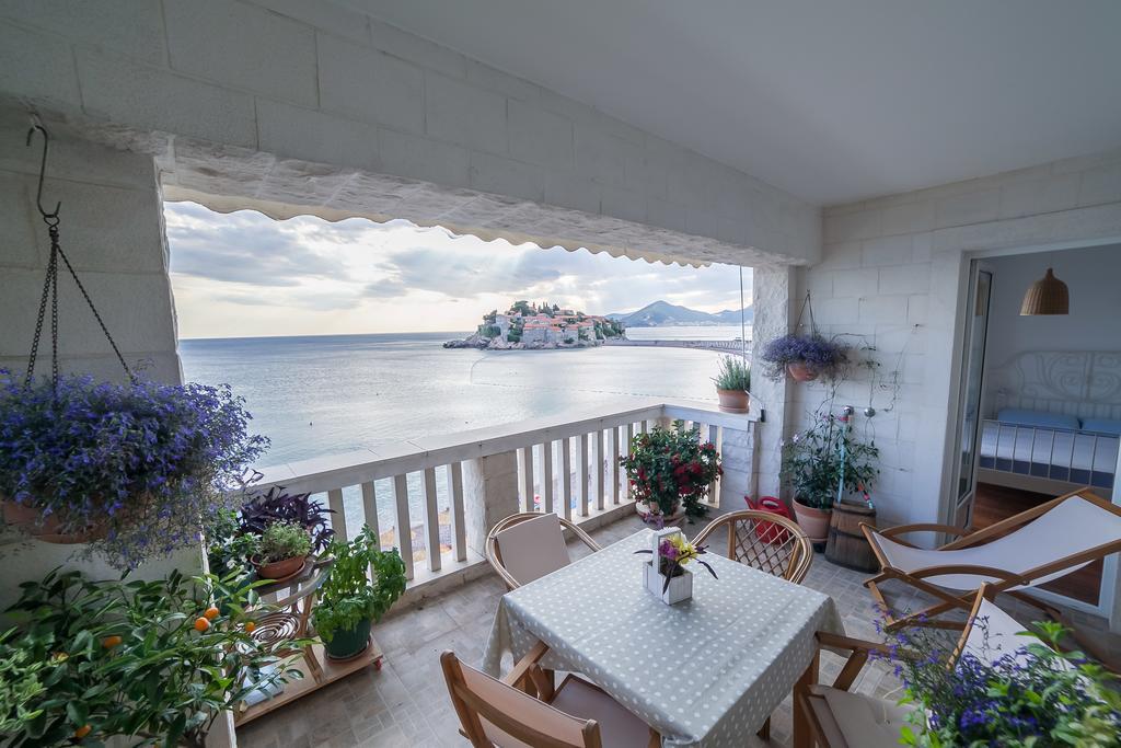Beachfront First Line View Sveti Stefan Exterior foto